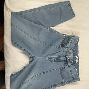 Good American Jeans , Size 29,GOOD LEGS CROP PINTUCK | BLUE180
